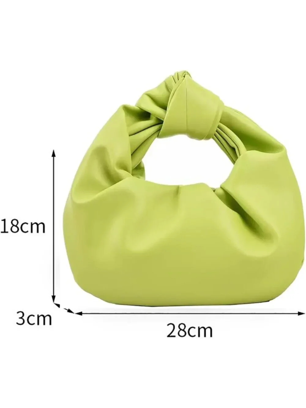 Trendy Ruched Clutch Purse for Women - Small Evening Bag, Wedding & Party